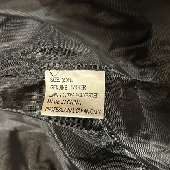 Vintage Black Leather Blazer Jacket - Picture 7 of 10